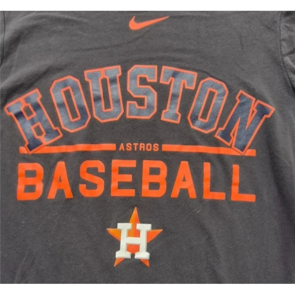 Houston Astro Nike Dri-fit dark gray graphic t-shirt Small athletic fit baseball